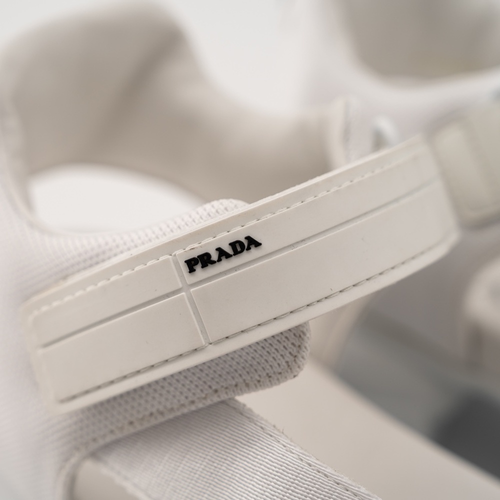 size 8 / 9us Prada Cloudbust Thunder Sandal White Re-Nylon - Picture 7 of 14